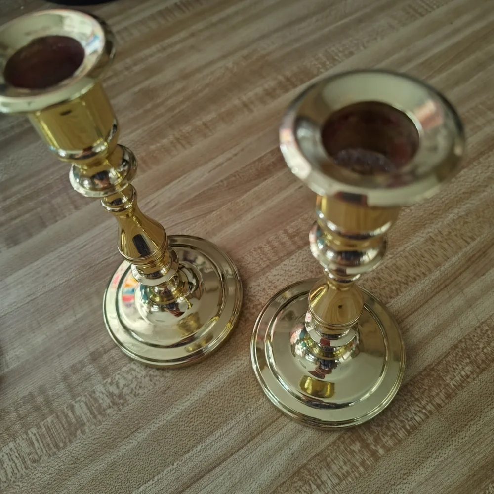 Baldwin Brass Candlestick Holders Pair